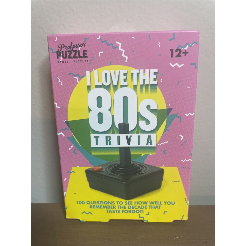 I Love The 80’s Trivia Card Game by Professor Puzzle Retro Nostalgia Atari NEW